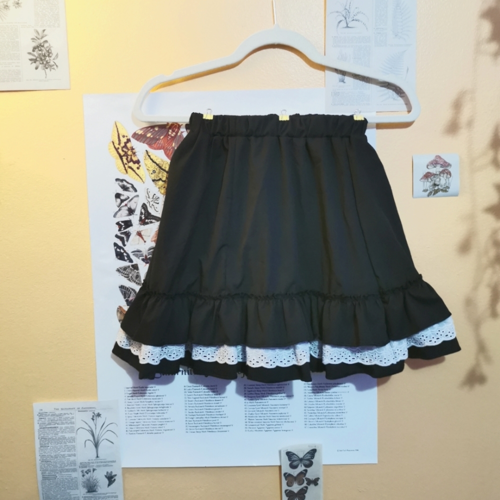 Japanese Streetwear Sweet Style Mini Skirt Ruffles w Shorts Lolita